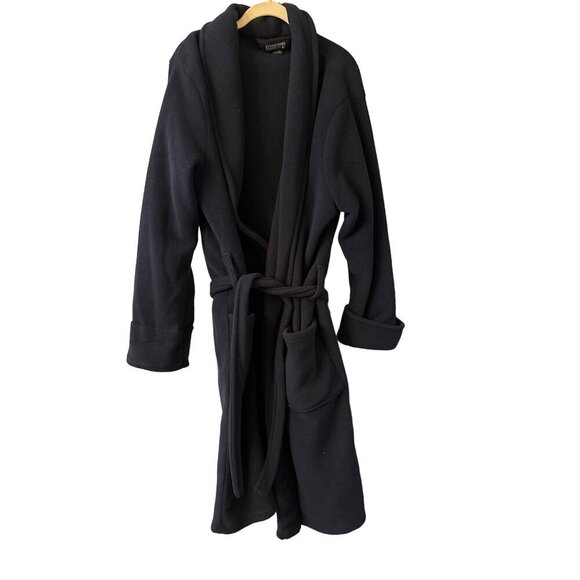 Lands End Mens Polartec Fleece Robe Belted Size 38-40 Made In USA Warm & Comfort - Picture 1 of 6